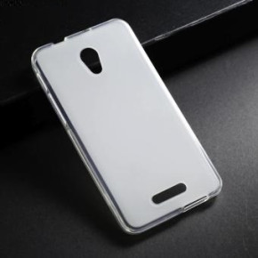 Силиконов гръб ТПУ мат за Alcatel Pop 4 5051X / 5051D бял прозрачен